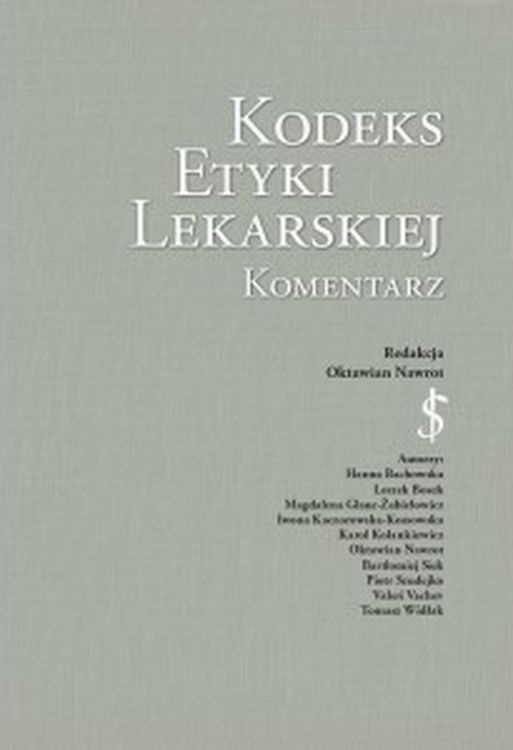 Book Kodeks Etyki Lekarskiej Komentarz Praca zbiorowa