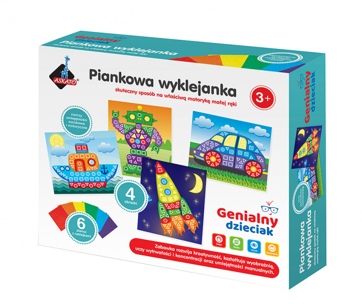 Carte Genialny dzieciak Piankowa wyklejanka dla chłopca 