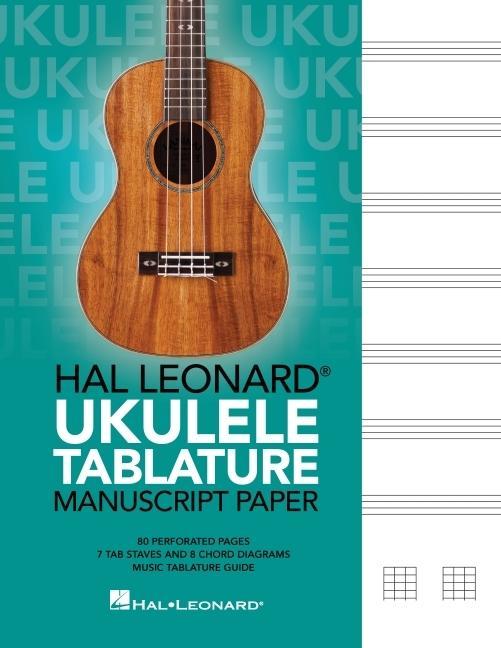 Carte Hal Leonard Ukulele Tablature Manuscript Paper 