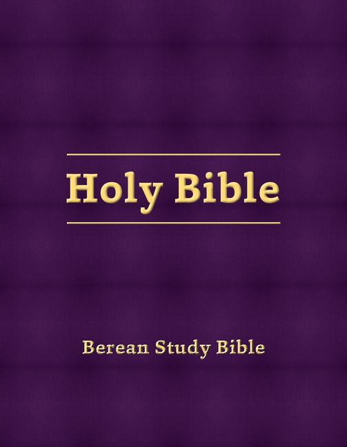 Carte Berean Study Bible (Eggplant Hardcover) 