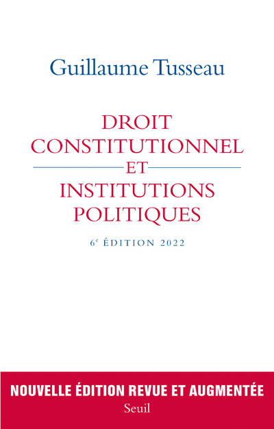 Kniha Droit constitutionnel et institutions politiques Guillaume Tusseau