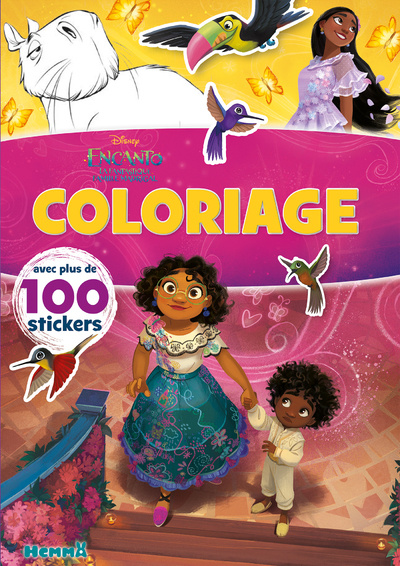 Carte Disney Encanto - Coloriage avec plus de 100 stickers collegium