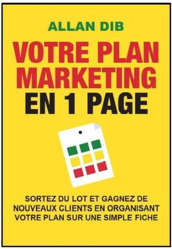 Kniha Pack Plan marketing en une page + poster Allan DIB