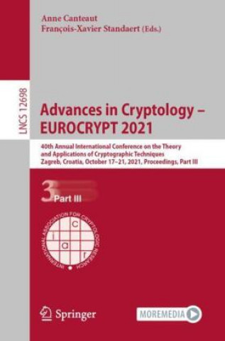 Livre Advances in Cryptology - EUROCRYPT 2021 Anne Canteaut