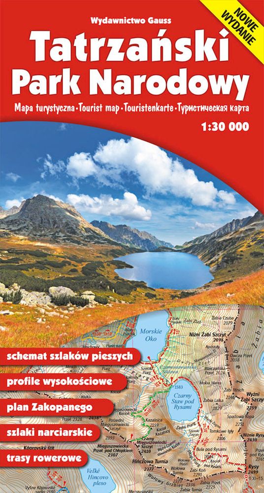 Knjiga Mapa Tatrzański Park Narodowy wyd. 16 Opracowanie zbiorowe