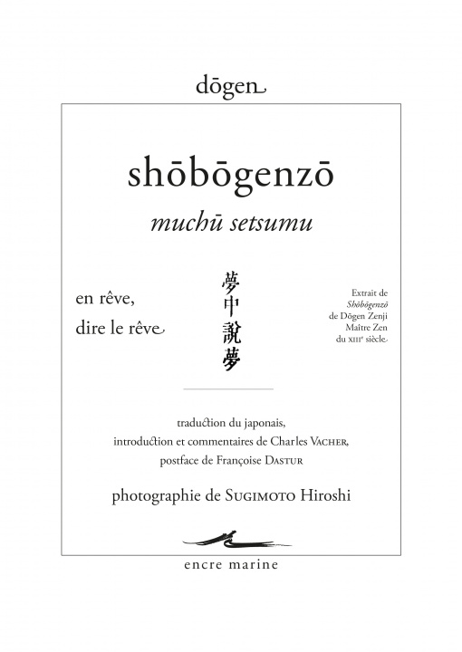 Kniha Shobogenzo. Muchu-setsumu Dogen