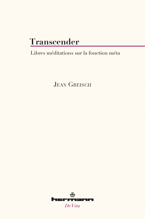 Libro Transcender Jean Greisch