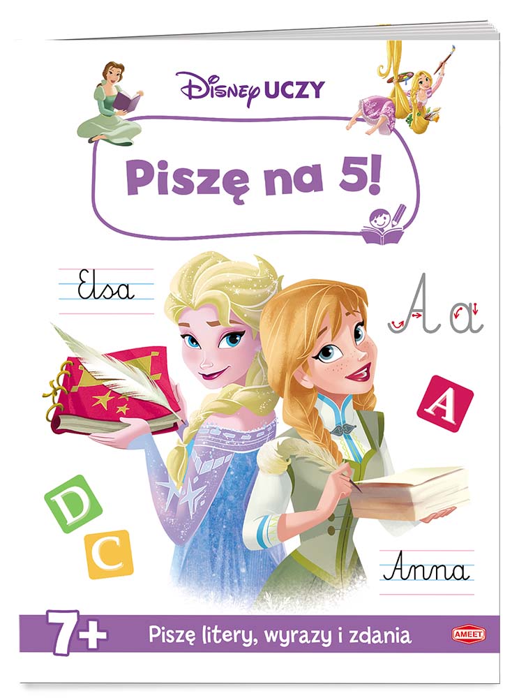 Kniha Disney uczy mix Piszę na 5! USC-9301 Opracowania Zbiorowe