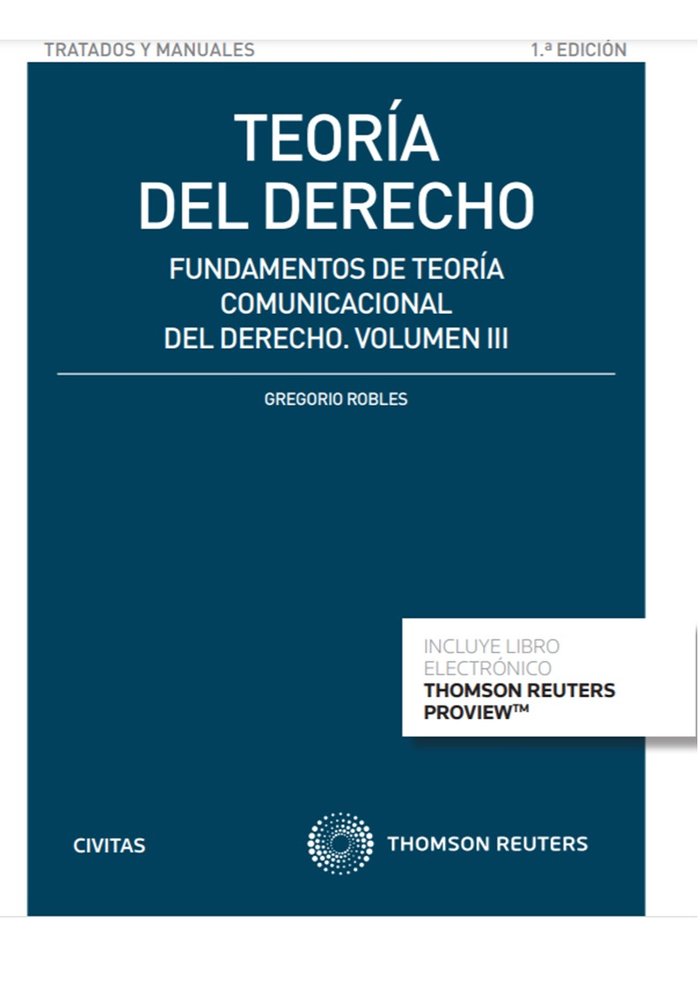 Book TEORIA DEL DERECHO ROBLES MORCHON