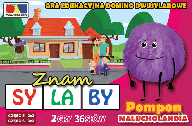 Książka Gra domino Znam sylaby Cz.5 i 6 - zestaw Pompon 