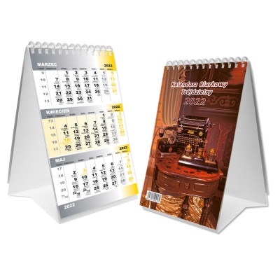 Book Kalendarz 2023 Biurkowy Trójdzielny SB11 