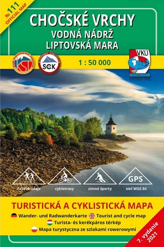 Nyomtatványok TM 111 Chočské vrchy - vodná nádrž Liptovská Mara 1: 50 000 