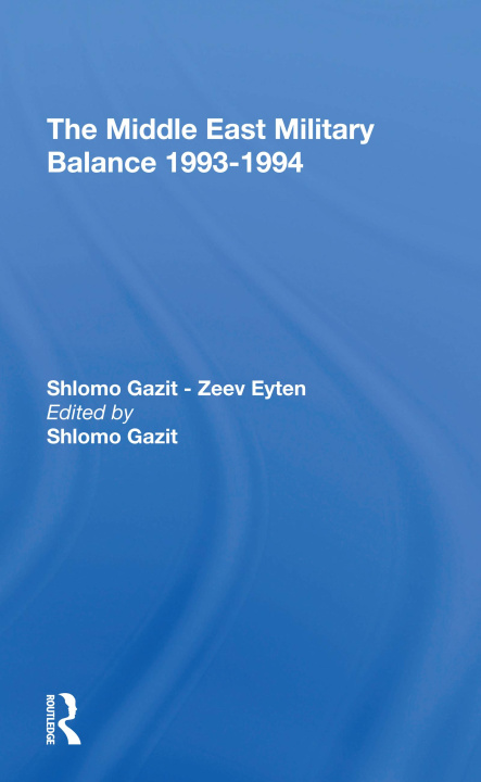 Carte Middle East Military Balance 1993-1994 Shlomo Gazit