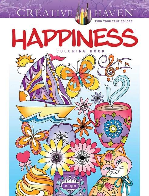 Книга Creative Haven Happiness Coloring Book 