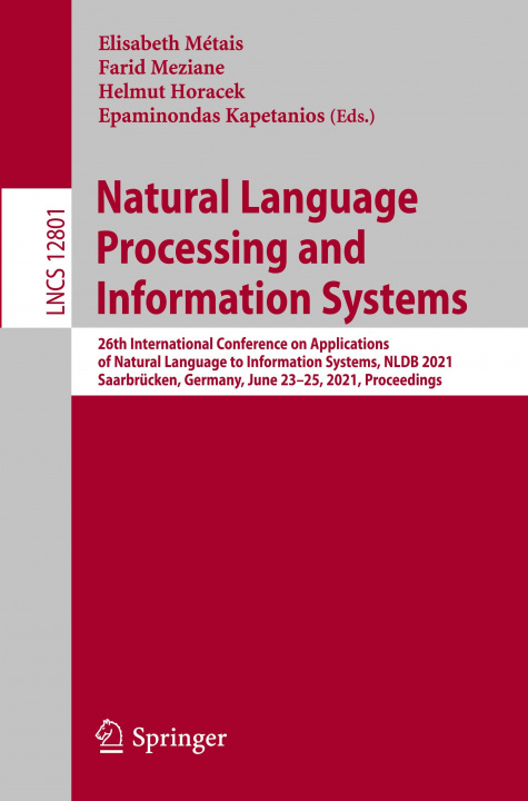Knjiga Natural Language Processing and Information Systems Epaminondas Kapetanios