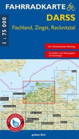 Tiskovina Fahrradkarte Darß - Fischland - Zingst 1:75 000 