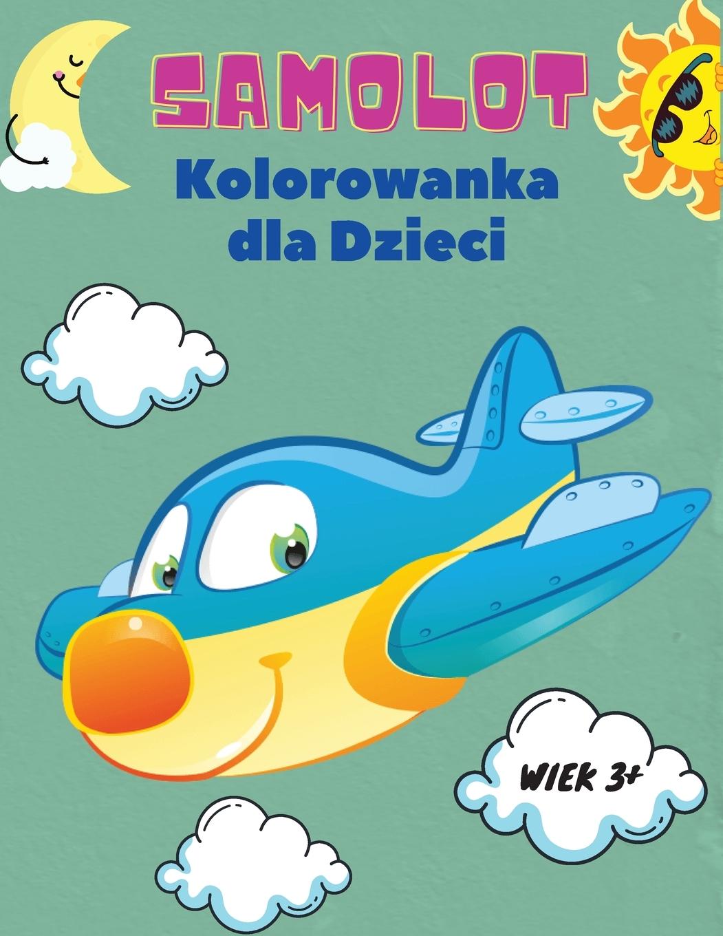 Kniha Samolot Kolorowanka dla Dzieci wiek 3+ 