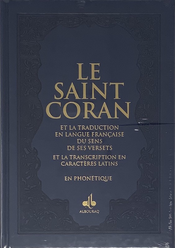 Kniha Saint Coran (17 x 24 cm)  PhonEtique (fr/ar/phonEtique) - Couverture Daim Bleue nuit REvElation