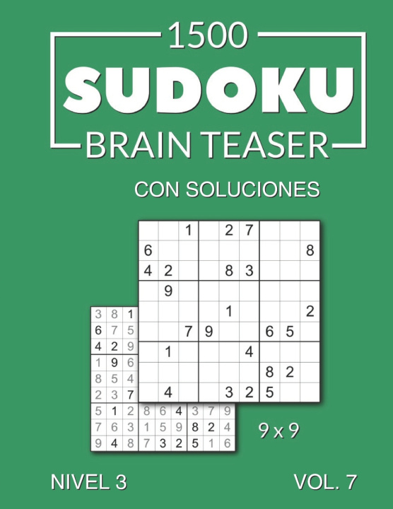 Buch 1500 Sudoku Brain Teaser 9x9 con soluciones Morari Media Es
