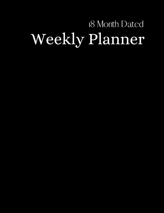 Knjiga 18 Dated Weekly Planner Hg Publishing