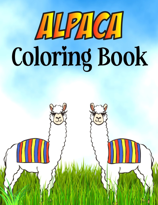 Boek Alpaca Coloring Book Blue Sky Publishing