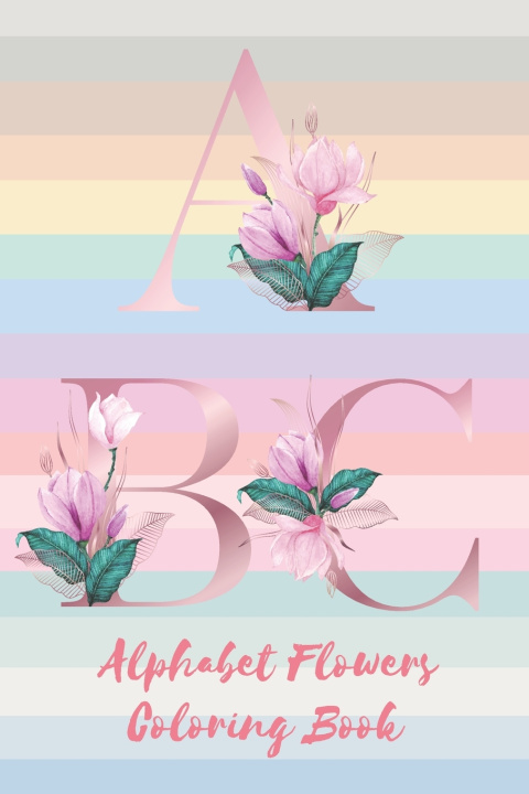 Knjiga Alphabet Flower Coloring book Supachai Pangpa