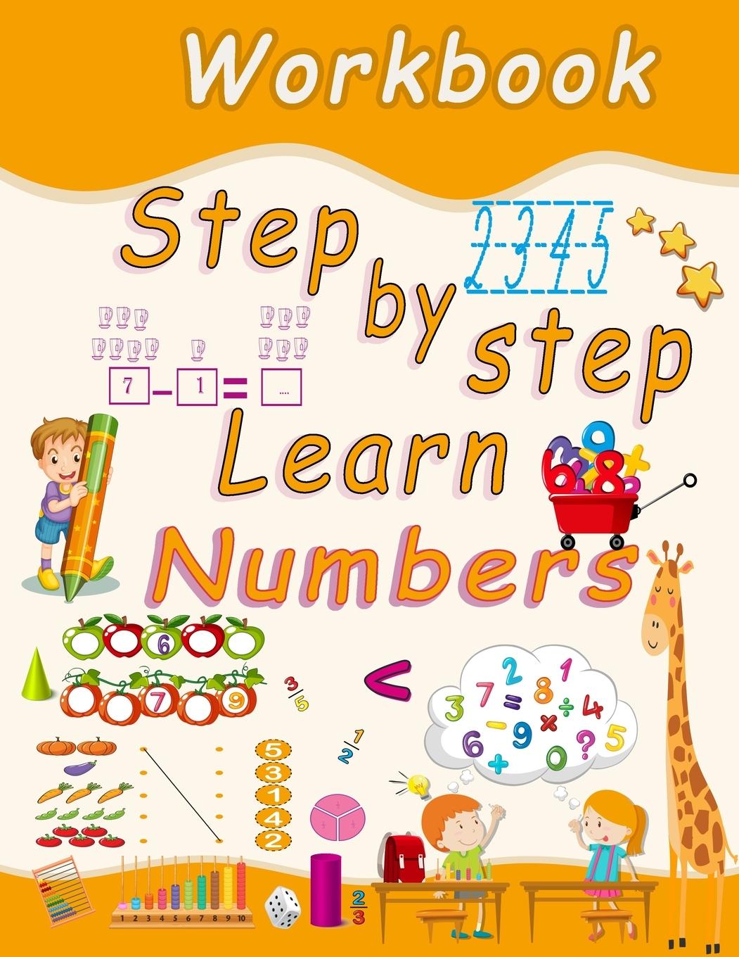 Knjiga step by step learn numbers workbook Fada Vek