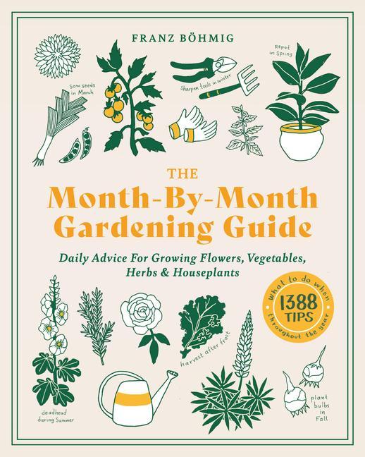 Könyv Month-by-Month Gardening Guide: Daily Advice for Growing Flowers, Vegetables, Herbs and Houseplants 