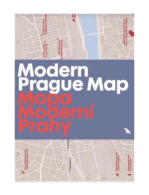 Tiskovina Modern Prague Map 