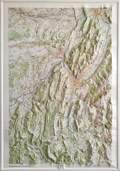 Printed items 60171 Relief Chartreuse/Vercors  1/100.000 