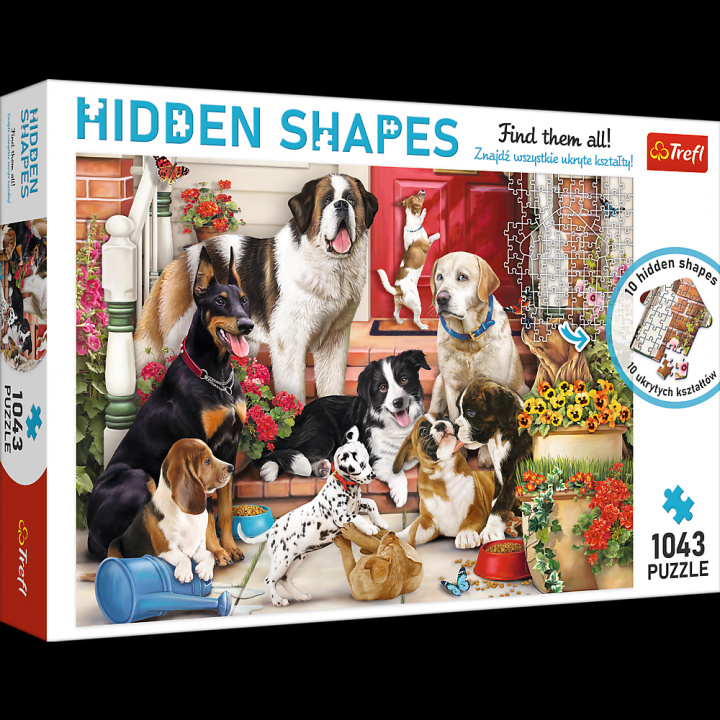Játék Puzzle Hidden Shapes: Psí zábava 