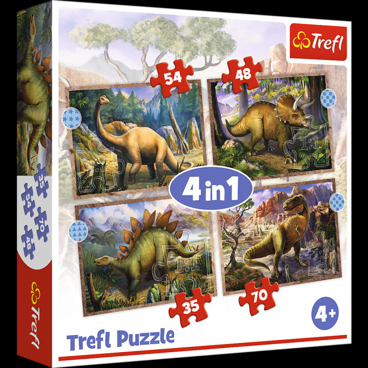 Game/Toy Puzzle Zajímaví dinosauři 4v1 