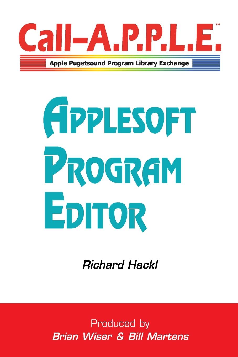 Knjiga Applesoft Program Editor Richard Hackl
