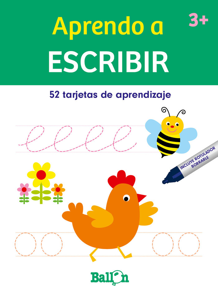 Livro APRENDO A ESCRIBIR-TARJETAS BORRABLES BALLON