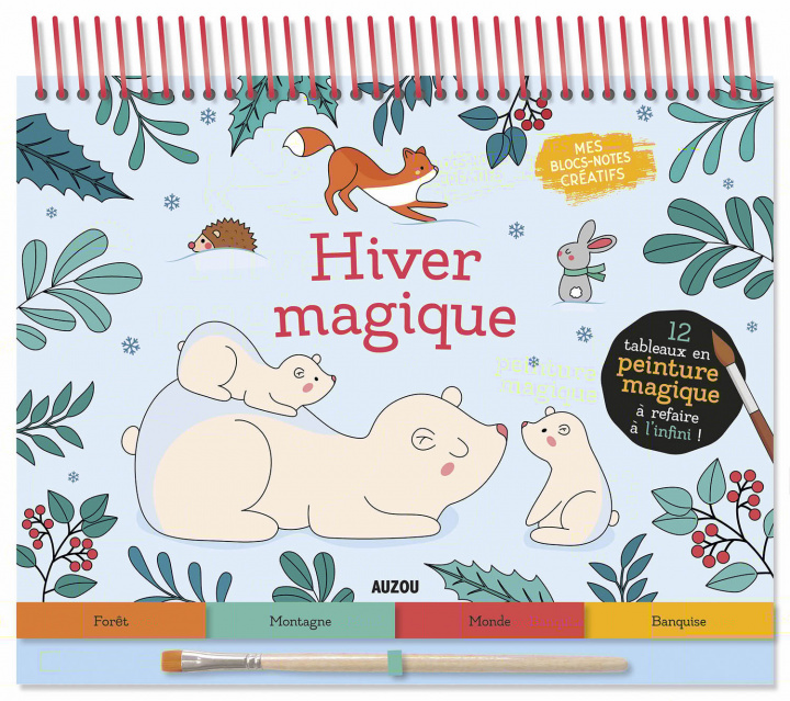 Carte HIVER MAGIQUE Marion Blanc