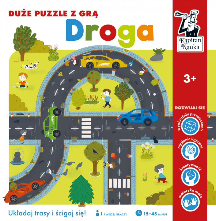 Аудио Duże puzzle z grą Droga Kapitan Nauka 