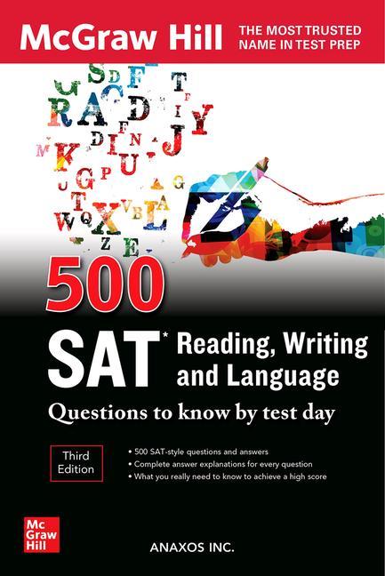 Carte 500 SAT Reading, Writing and Language Questions to Know by Test Day, Third Edition 