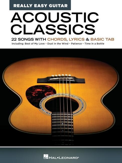 Book Acoustic Classics - Really Easy Guitar Series: 22 Songs with Chords, Lyrics & Basic Tab 