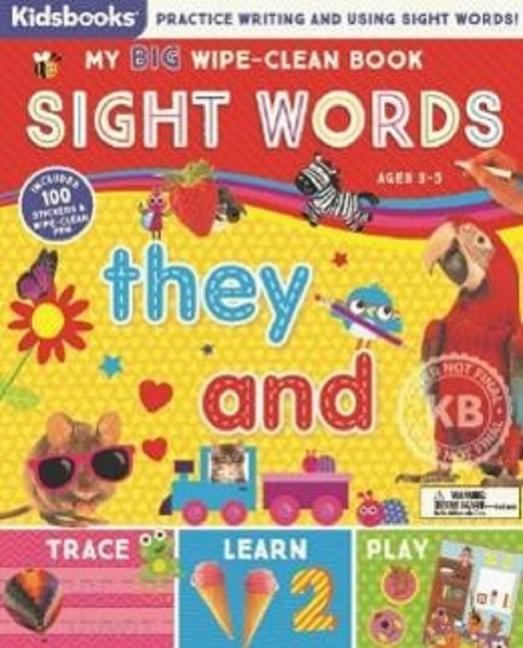 Knjiga My Big Wipe-Clean Book Sight Words 