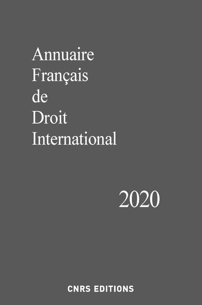 Carte Annuaire Français de Droit International 2020 collegium