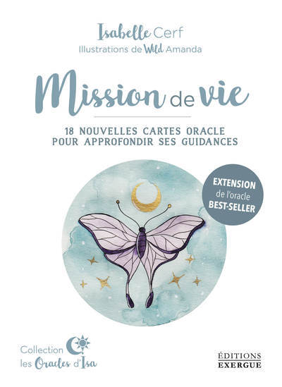 Könyv Coffret Mission de Vie - Extension - 18 nouvelles cartes oracle pour approfondir ses guidances Isabelle Cerf