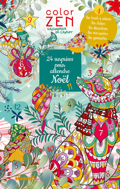 Könyv Color zen - Calendrier de l'Avent - 24 surprises pour attendre Noël collegium