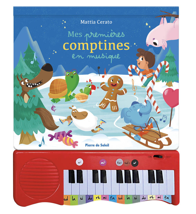 Książka LIVRE PIANO - MES PREMIÈRES COMPTINES EN MUSIQUE Mattia CERATO