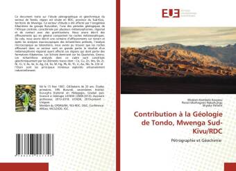 Carte Contribution a la Geologie de Tondo, Mwenga Sud- Kivu/RDC Pierot Marhegane Nakahungu