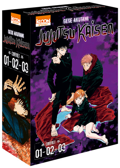 Könyv Coffret Jujutsu Kaisen vol. 1 à 3 Gege Akutami