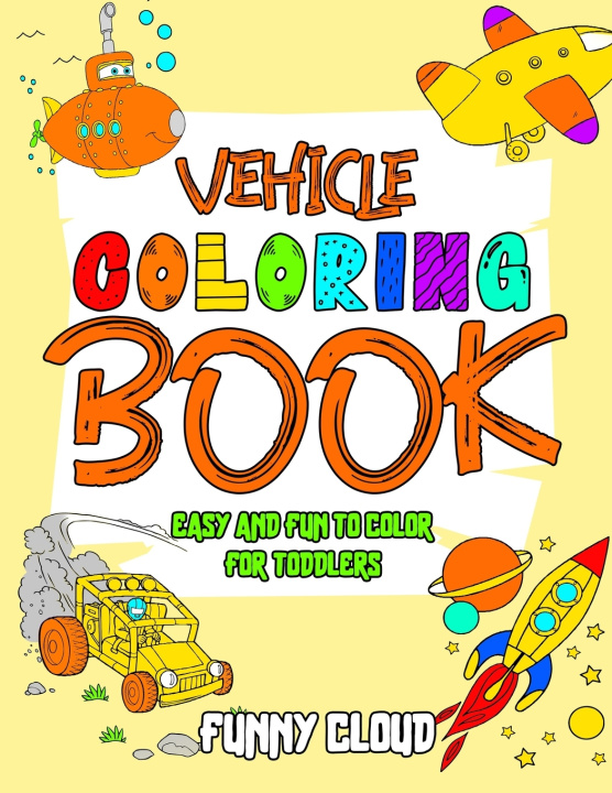 Carte Vehicle Coloring Book Cloud Funny Cloud