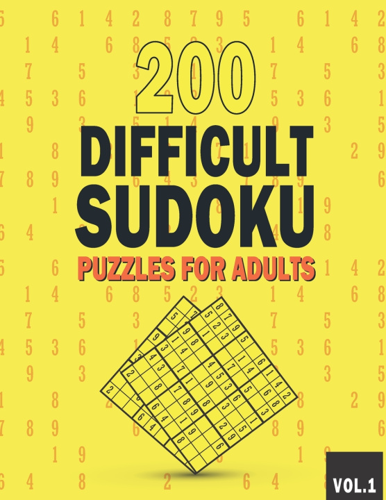 Knjiga 200 Difficult Sudoku Puzzles for Adults Publishing Faro Publishing