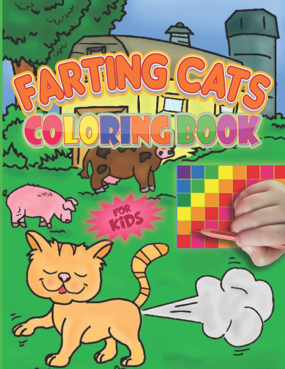 Knjiga Farting Cats Coloring Book For Kids Drawings L'brightside Drawings