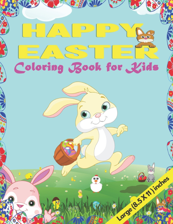Knjiga Happy Easter Coloring book for kids. Fraser David Fraser