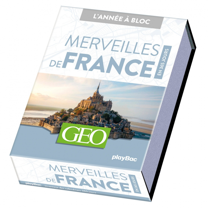 Carte Calendrier Géo Merveilles de France en 365 jours - Année à Bloc 